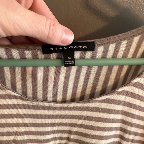 Bundle of 3 loose jersey tops - Oversized, breezy - Grey stripe, navy, oatmeal - Picture 9 of 10